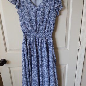 Blue Floral Dress